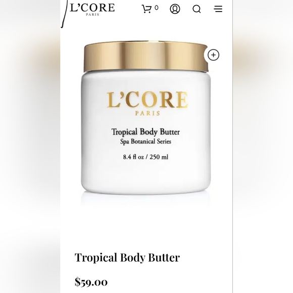 L'CORE PARIS TROPICAL BODY BUTTER - Picture 2 of 3